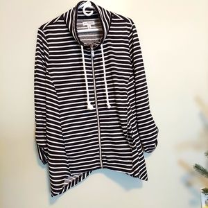 Kim Roger's black white jacket NEW WITH TAGS Size 1X